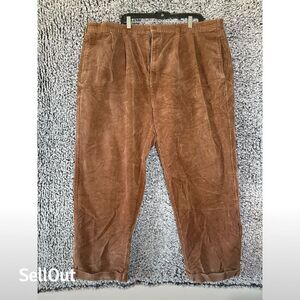 Trust men’s Brown Corduroy Dress Pants Size 48 💯 cotton